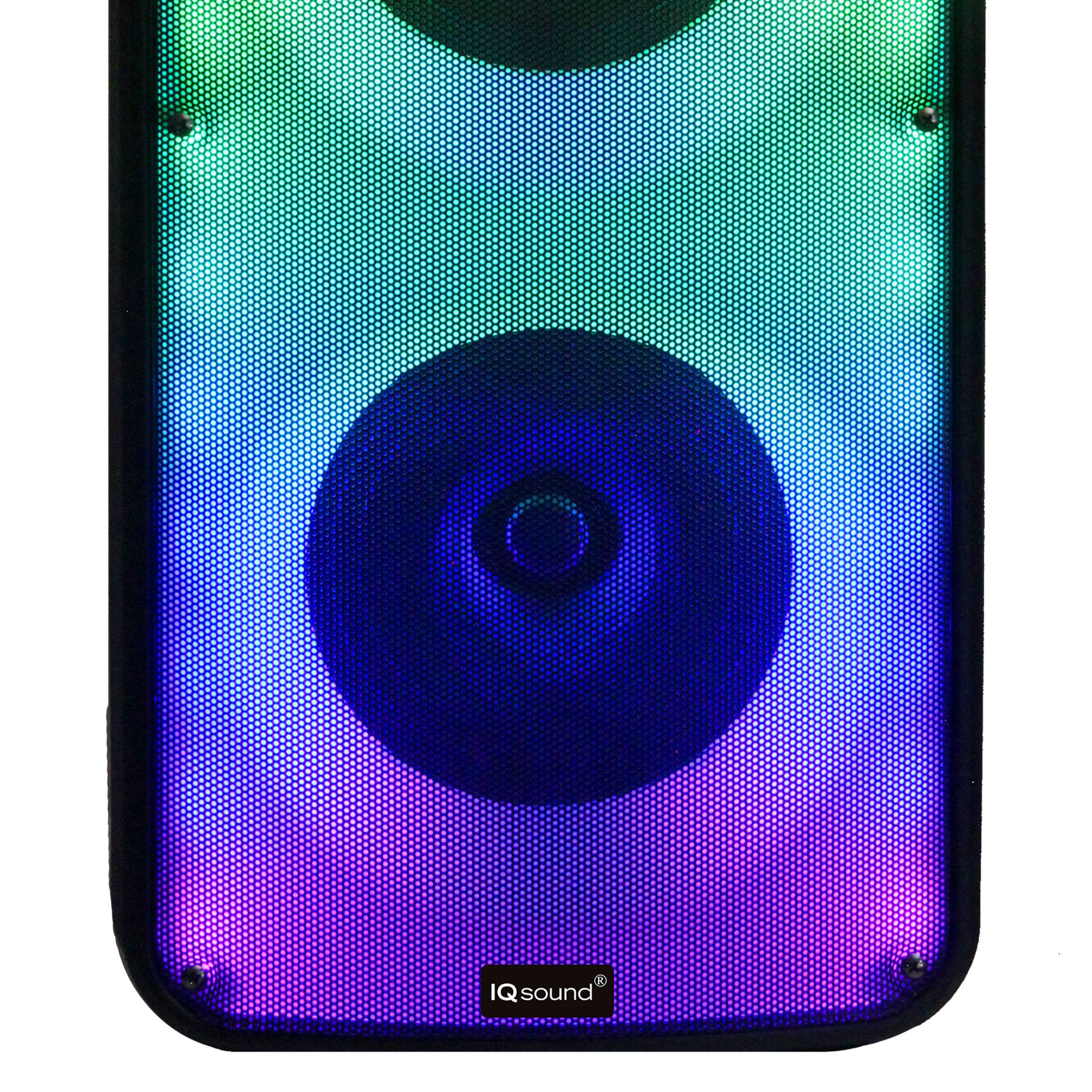 Alt View 2. iQ Sound - IQ Sound Dual 8 Inch Portable Bluetooth Speaker.
