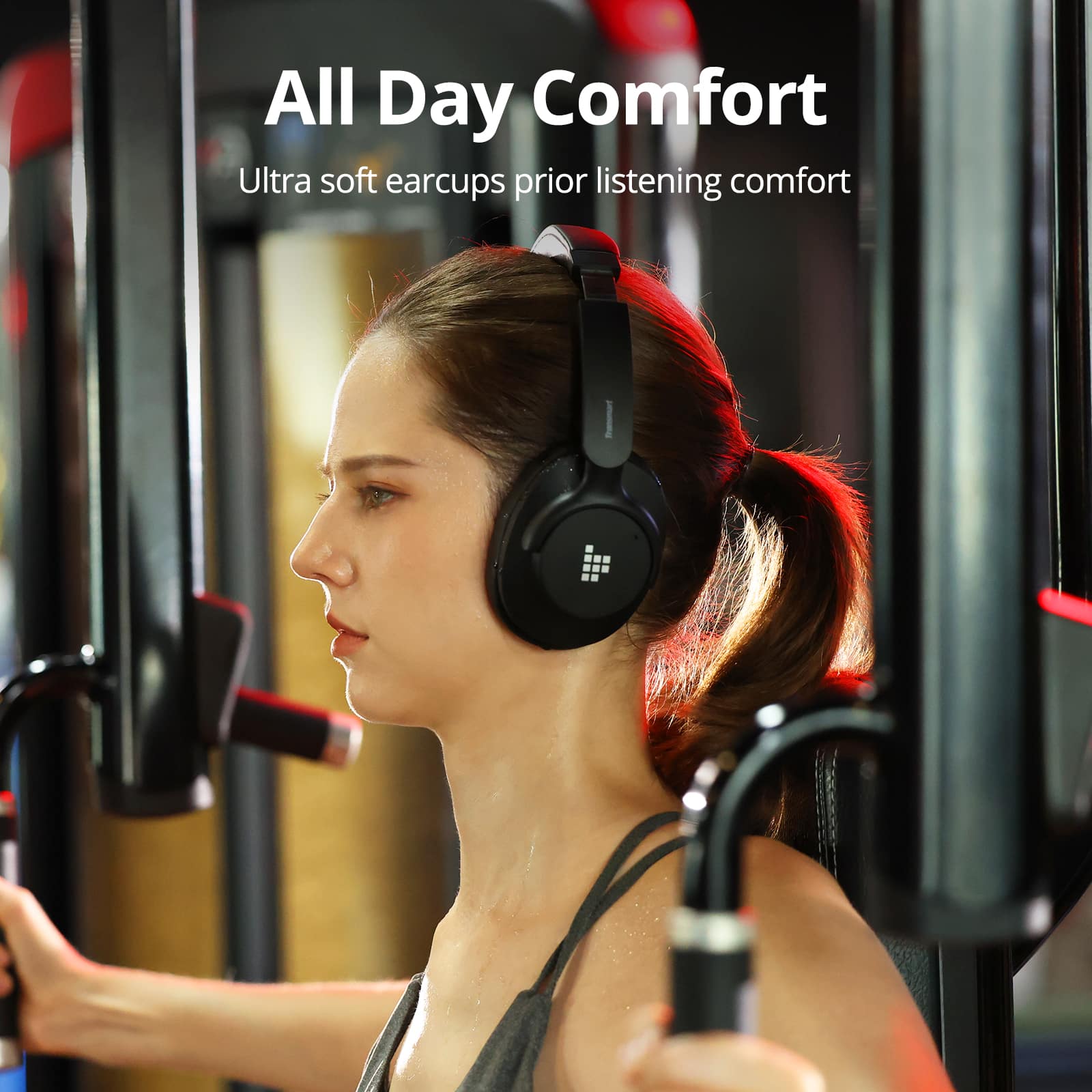 All Day Comfort: Ultra soft earcups for prior listening comfort.