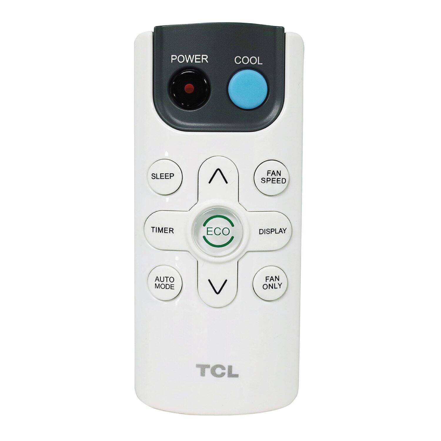 POWER COOL SLEEP FAN SPEED TIMER ECO DISPLAY AUTO MODE FAN ONLY TCL