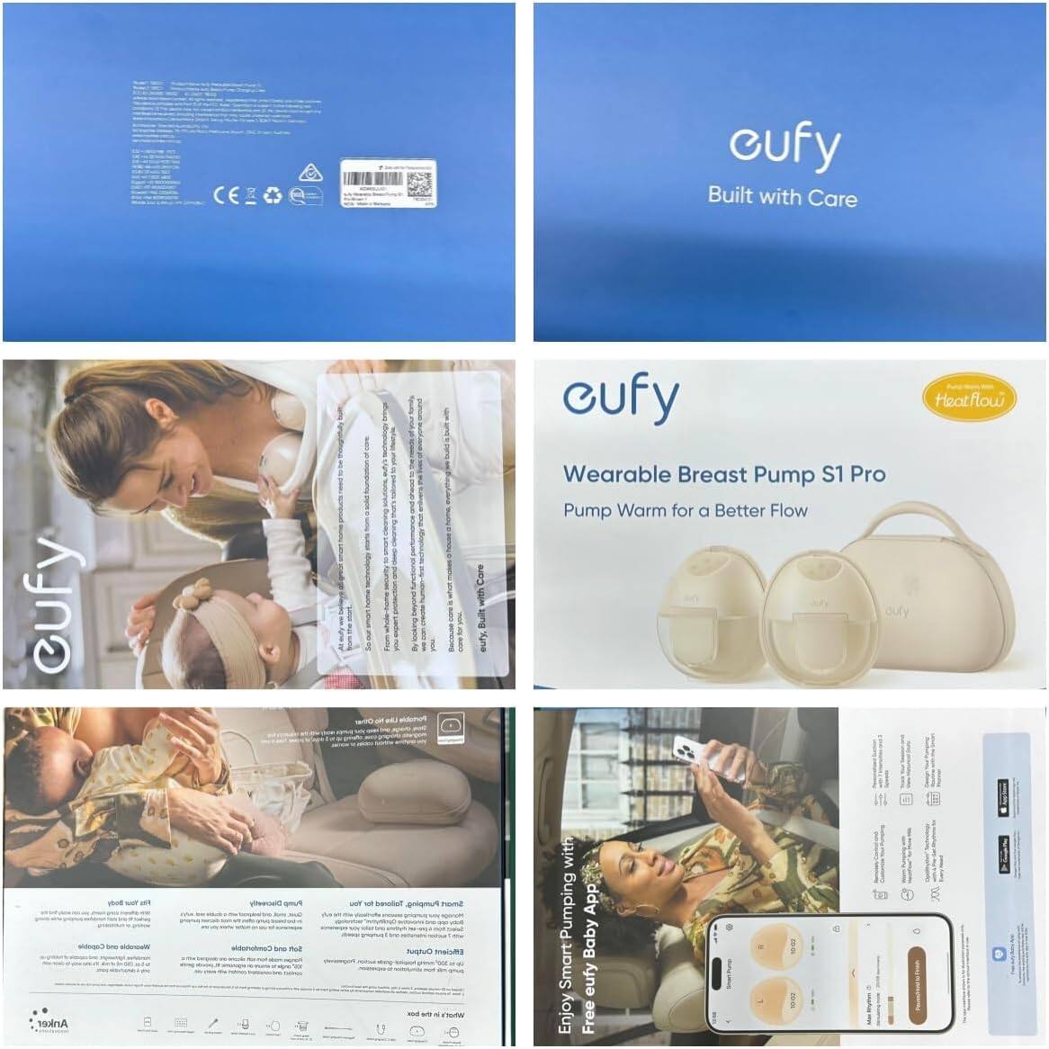 cufy Built with Care  
cufy Heatflow  
cufy Wearable Breast Pump S1 Pro  
Pump Warm for a Better Flow  

Enjoy Free Smart Pumping with App  
Anker  

- Anker  
- Pumping Out  
- Smart Pumping  
- Baby