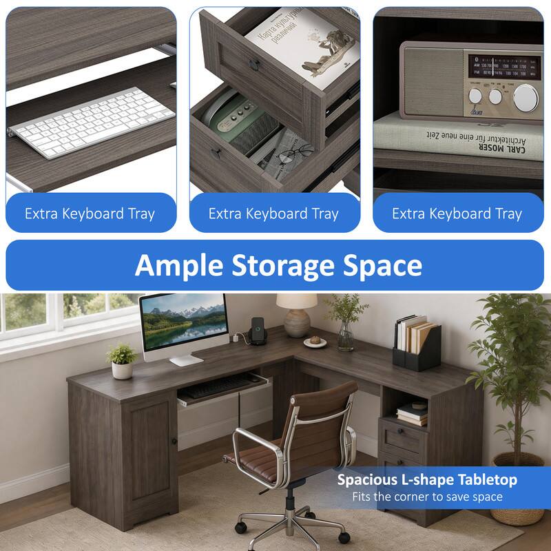 2 A 18 M - i - NN - - 1 d0u1s Zeit neue eine fr Architektur MOSER CARL Extra Keyboard Tray Extra Keyboard Tray Extra Keyboard Tray Ample Storage Space Spacious L-shape Tabletop Fits the corner to save space