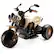 Front. Topteng - 3-Wheel Kids Electric Motorcycle with LED Light - Dual Drive, for Ages 3-8, All-Terrain used Brown - Brown.