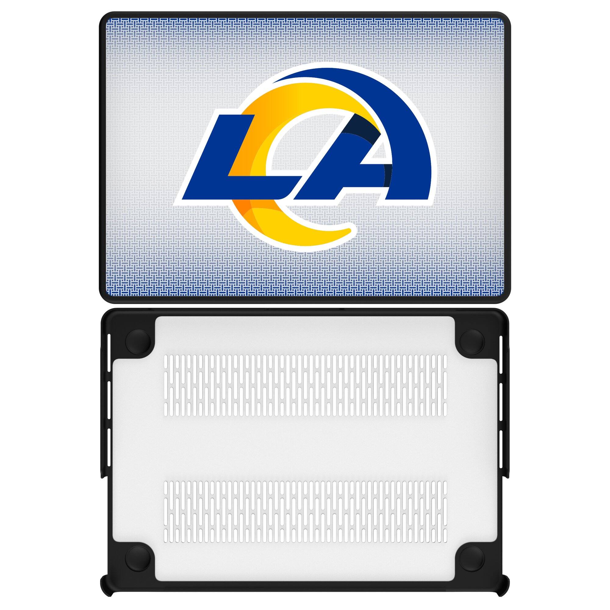 Front. Keyscaper - Los Angeles Rams Linen MacBook Case - Pro 13 in - Multicolor.
