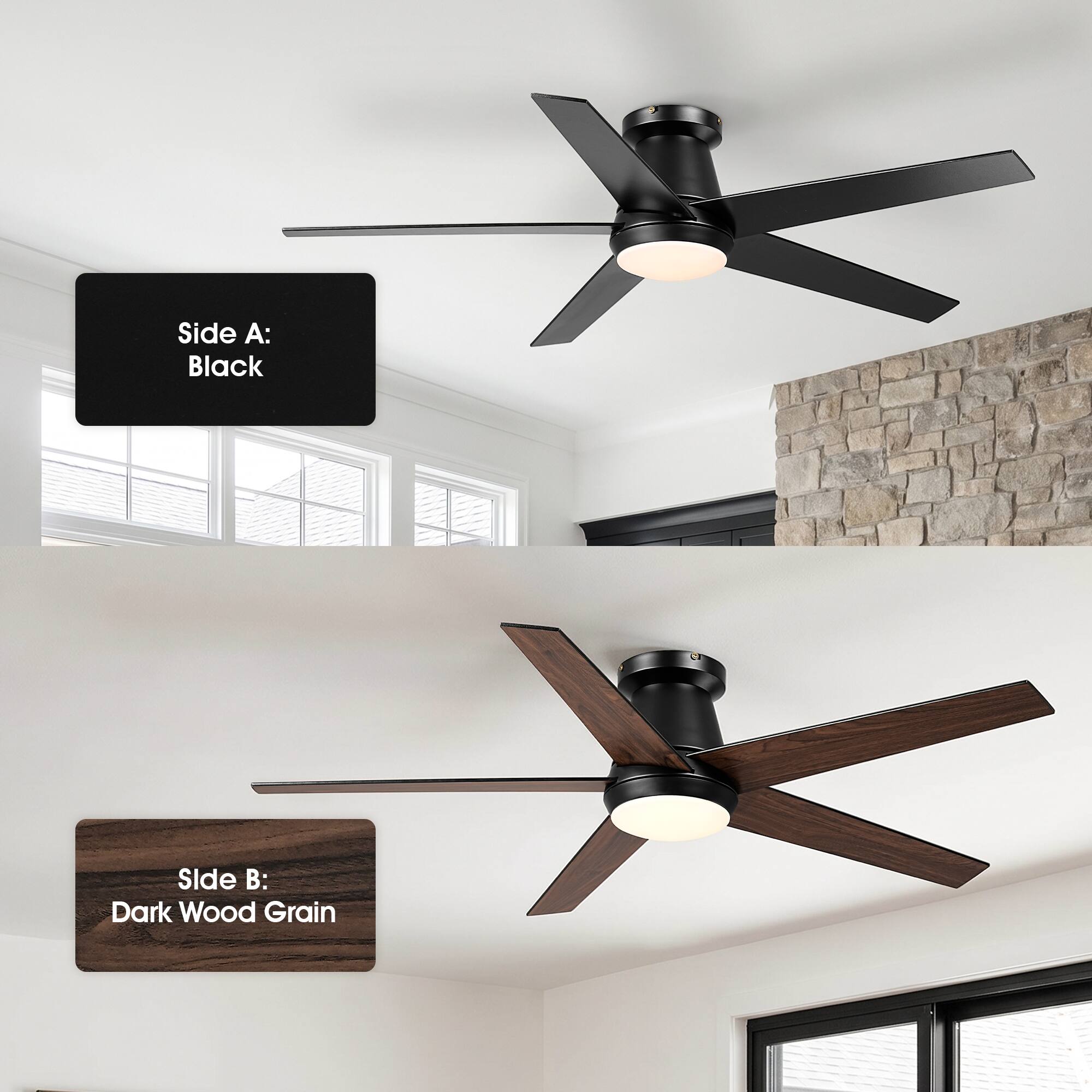 Side A: Black  
Side B: Dark Wood Grain