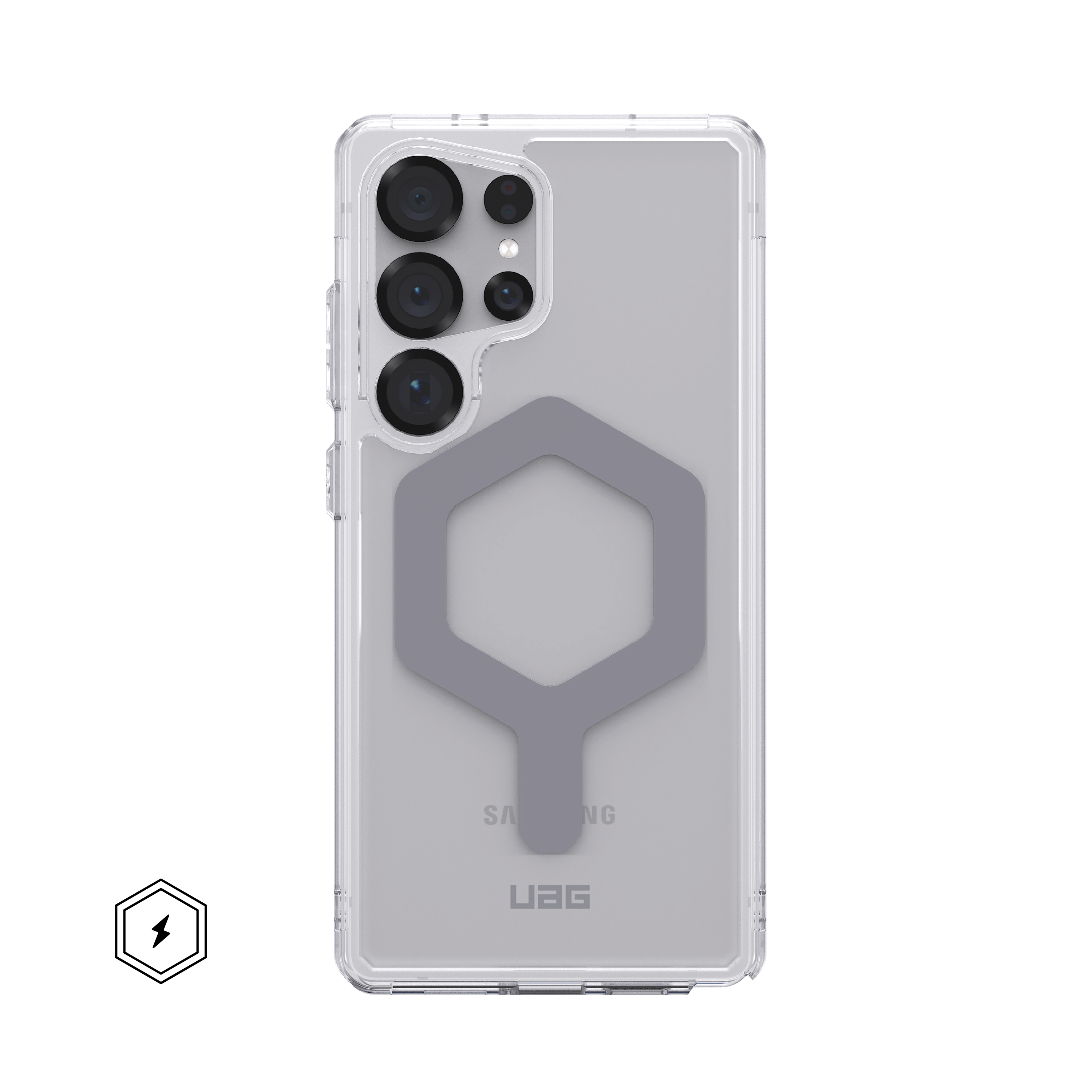UAG - Plyo Pro Series Case with Magnet for Galaxy S25 Ultra - Ice/Silver