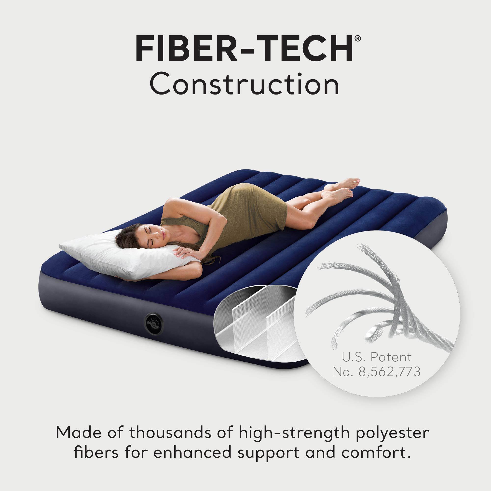 FIBER-TECH® Construction

Made of thousands of high-strength polyester fibers for enhanced support and comfort.

U.S. Patent No. 8,562,773