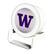 Front. Keyscaper - Washington Huskies Linen Print Nightlight Charger & Bluetooth Speaker - White.