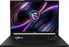 Front. MSI - Raider 16 HX 16" 2.5K QHD+ 240Hz Gaming Laptop Intel Ultra 9 275HX 2025 - GeForce RTX 5070Ti - 32GB Memory - 1TB Storage - Core Black.