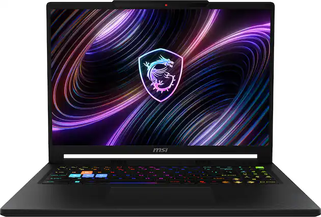 Front. MSI - Raider 16 HX 16" 2.5K QHD+ 240Hz Gaming Laptop Intel Ultra 9 275HX 2025 - GeForce RTX 5070Ti - 32GB Memory - 1TB Storage - Core Black.