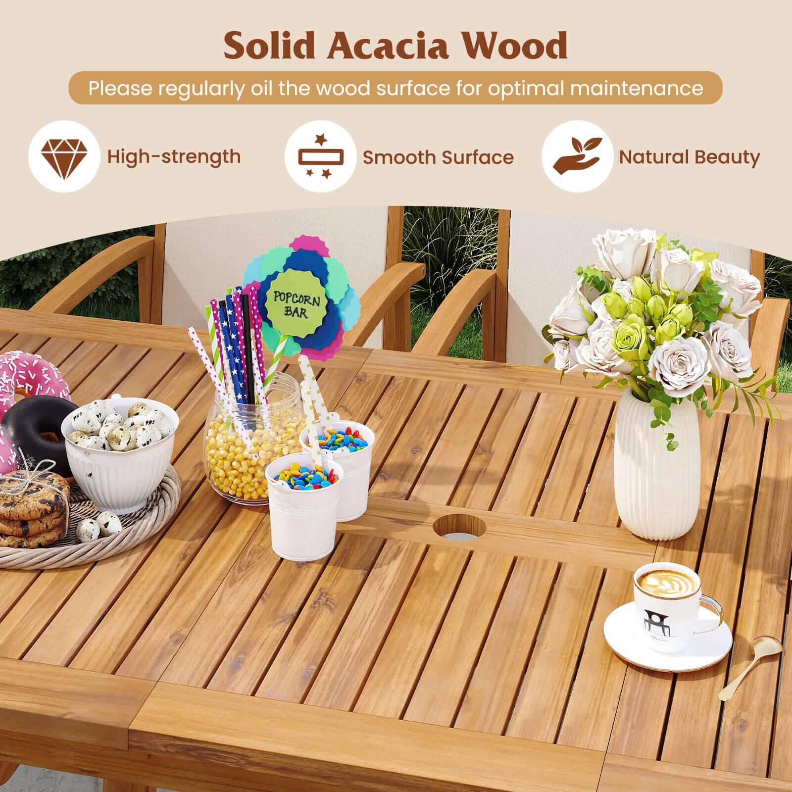Solid Acacia Wood

Please regularly oil the wood surface for optimal maintenance

- High-strength
- Smooth Surface
- Natural Beauty

POPCORN BAR