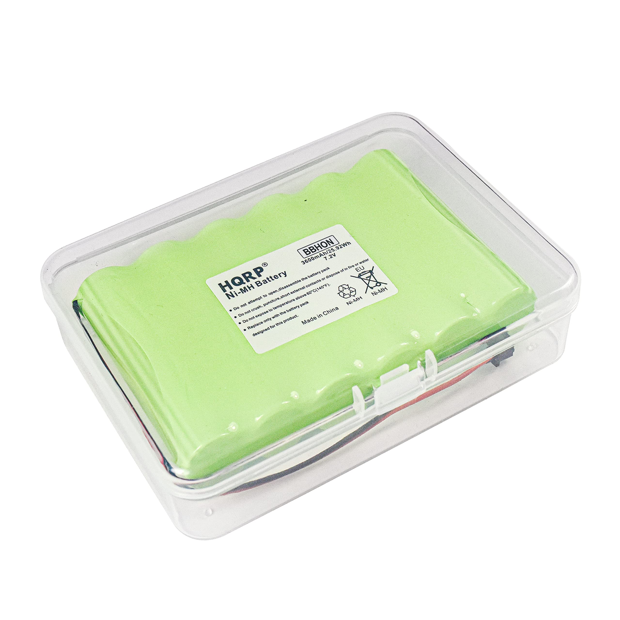 BBHON 3w S600MANES 7 2V N - - -- - su k - Battery - iamary SNEVEN HQRP NI-MH TOR EN nna - - S S 5-104 - - sUs MS - - gomARUS semgerare pothing_totace 1-MH 16 . e - - r a - - - - -u i - wy Made maglance - 2 Besignad

HQR® Battery  
Ni-MH Battery  
Made in China  

BBHON  
3.6V 2700mAh  
2700mAh  
Ni-MH  

Do not dispose of in fire.  
Do not dispose of in water.  
Do not dispose of in soil.  
Do not dispose of in air.  
Do not dispose of in water.  
Do not dispose of in soil.  
Do not dispose of in air.  
Do not dispose of in water.  
Do not dispose of in soil.  
Do not dispose of in air.  
Do not dispose of in water.  
Do not dispose of in soil.  
Do not dispose of in air.  
Do not dispose of in water.  
Do not dispose