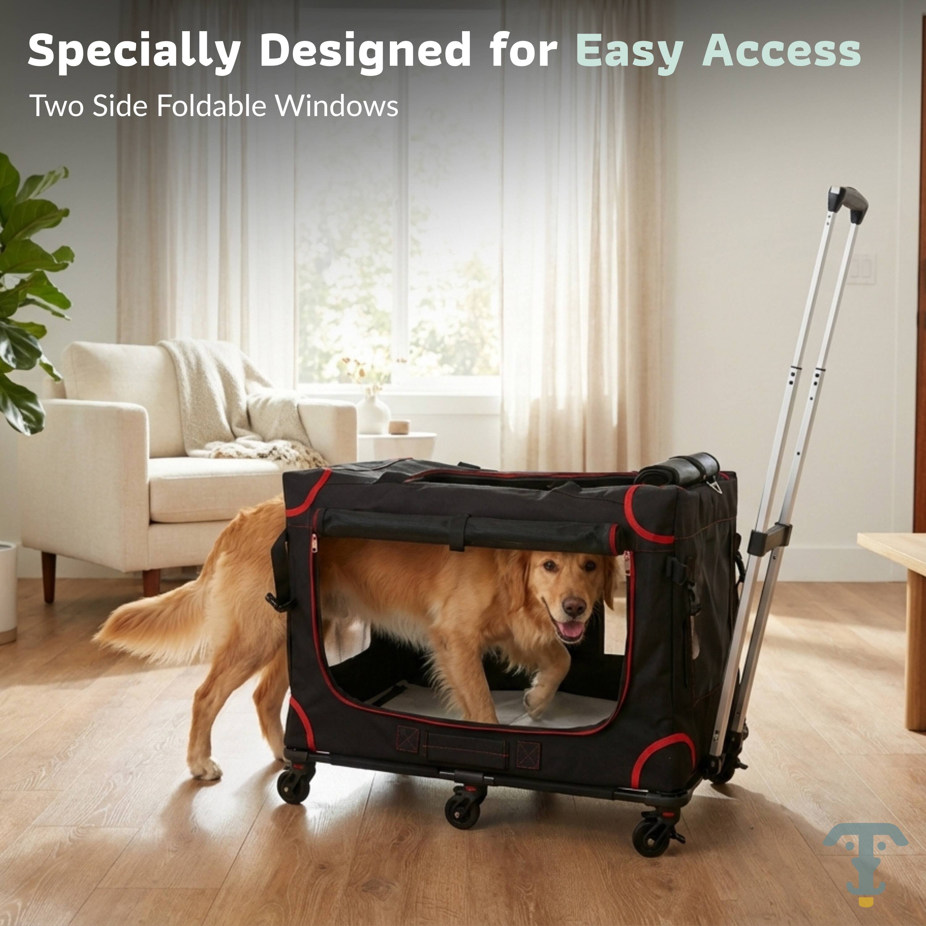 Specially Designed for Easy Access  
Two Side Foldable Windows