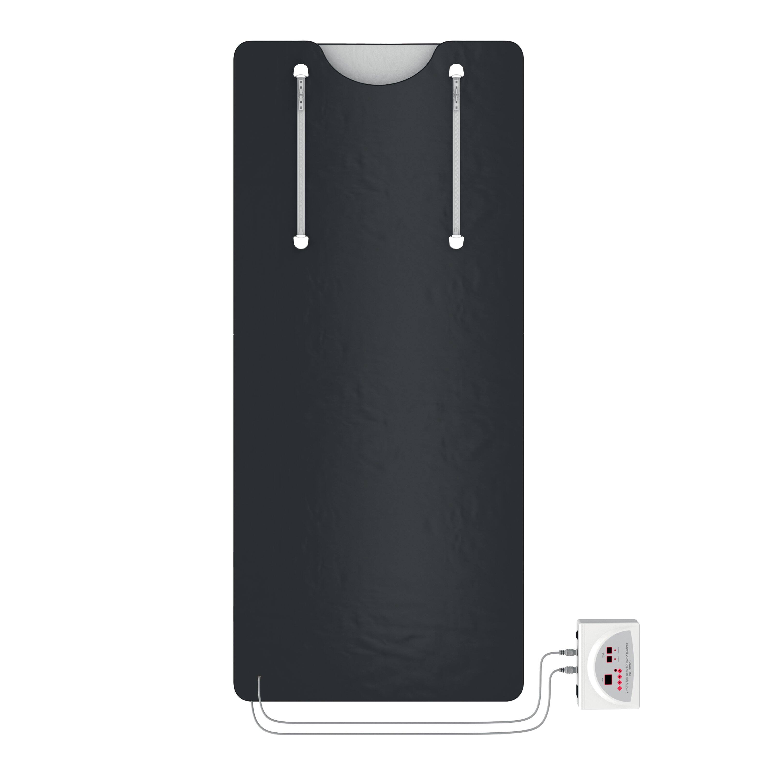 Front. SLF - SLF Infrared Sauna Blanket, 70in. Portable Sauna Blanket with Up to 176°F - Black.