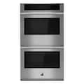 JennAir - RISE 30" Built-In Double Electric Convection Wall Oven with with Smooth Glide Flat-Tine Racks - Stainless Steel
