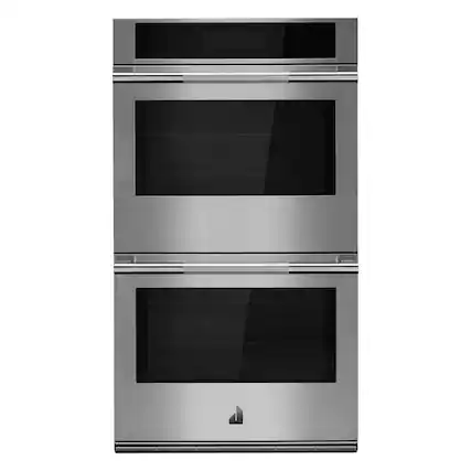 Front. JennAir - RISE 30" Built-In Double Electric Double Wall Oven with MultiMode True Convection - Stainless Steel.