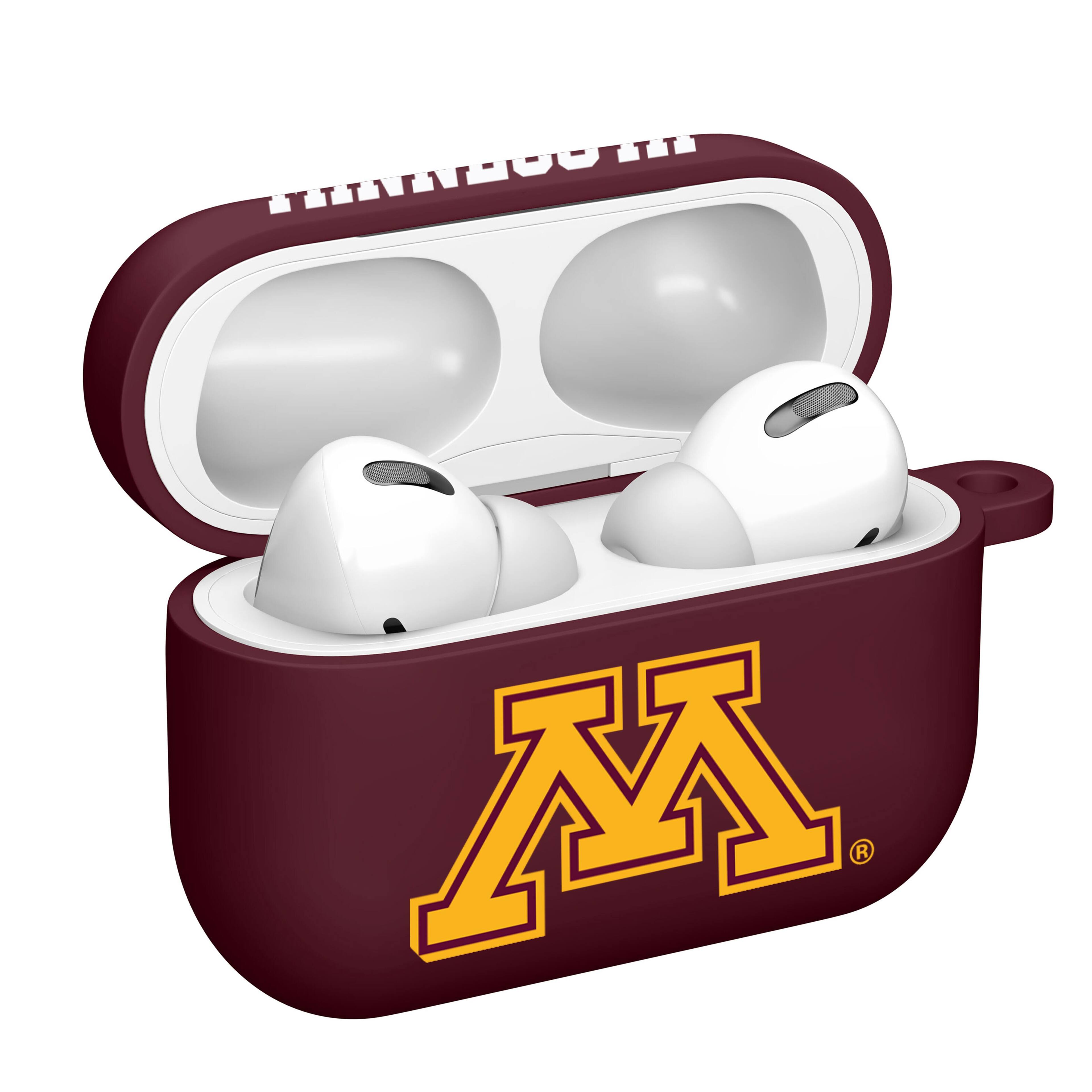 Alt View 1. Affinity Bands - Minnesota Golden Gophers AirPods Pro Silicone Case Cover - Maroon.