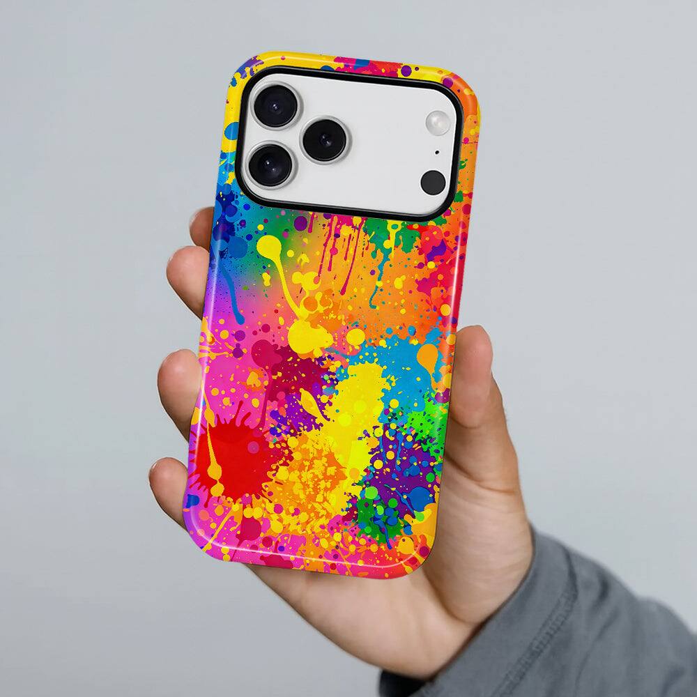 Alt View 3. Finnhomy - Smartphone Case for iPhone - Dual-Layer Heavy Duty Protective Cover - Chromatic Chaos - Chromatic Chaos for iPhone 17 Pro Max.