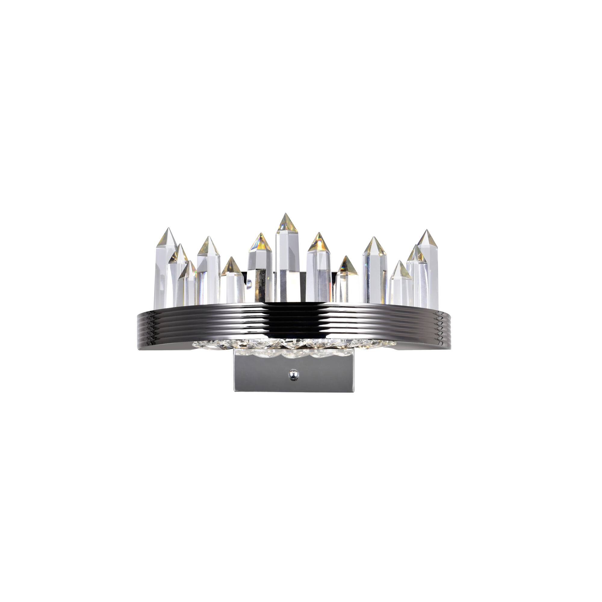 Angle. CWI Lighting - Agassiz LED Sconce With Polished Nickel Finish - Polished Nickel.