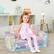Angle. Costway - 2-in-1 Flip Out Kid’s Sofa Chair Convertible Toddler Couch to Lounger - Colorful.