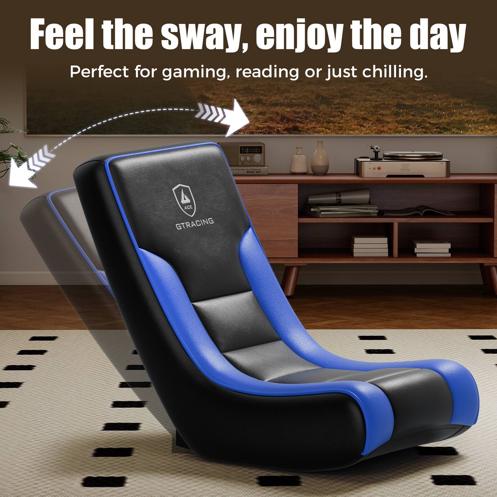 Feel the sway, enjoy the day  
Perfect for gaming, reading or just chilling.  

ADE GTRACING