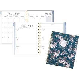 Cambridge - Leah Bisch Weekly Monthly Planner, Letter, Monthly, Weekly, 8 1/2 x 11, Calista Floral