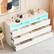 Front. Vipbear - 6 Drawer Double Dresser with Power Outlet, Accent Chests of Drawers with LED Light, Charging Station - White.