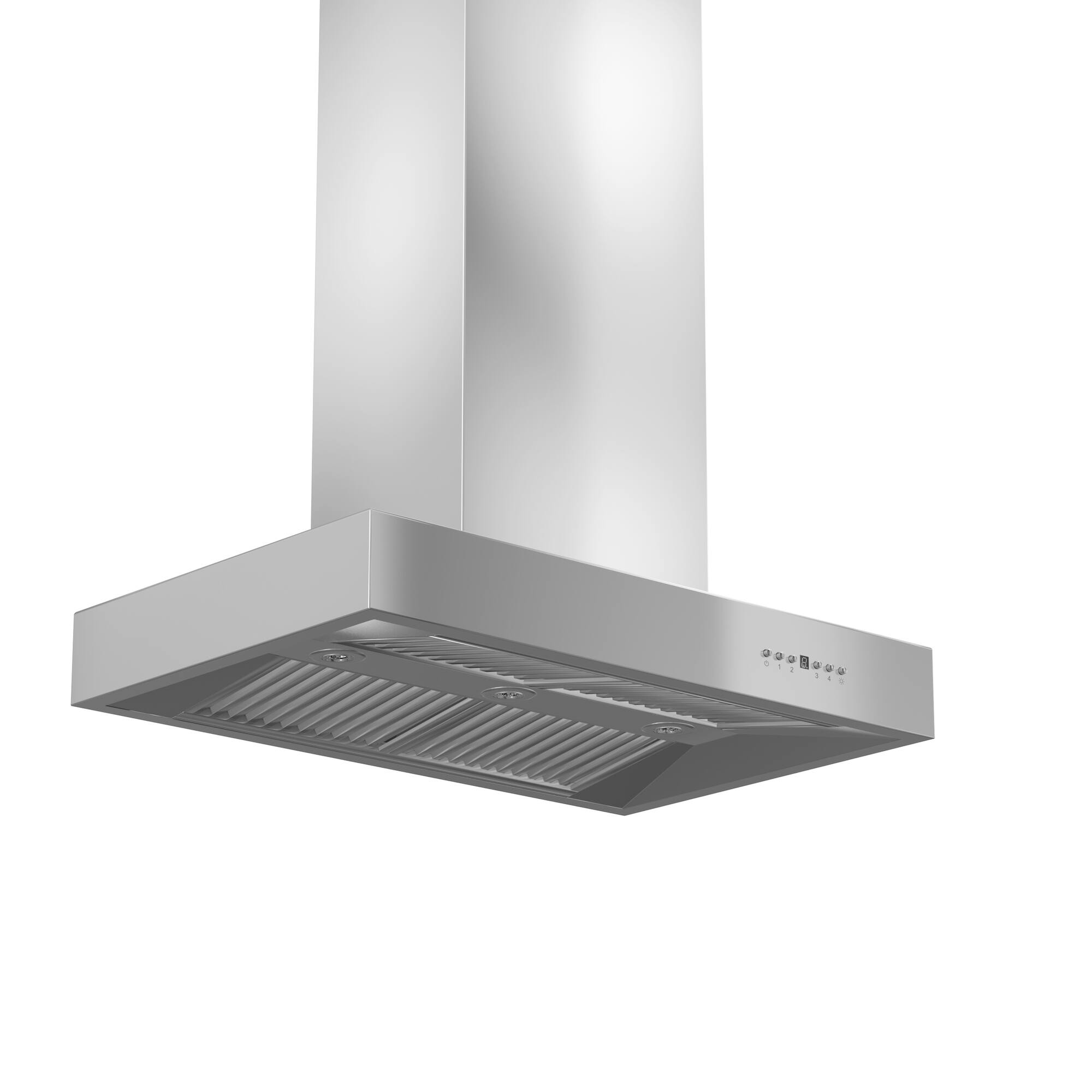 Back. ZLINE - ZLINE 36 in. Ducted Outdoor Island Mount Range Hood in Stainless Steel (KECOMi-304-36) - Stainless steel.