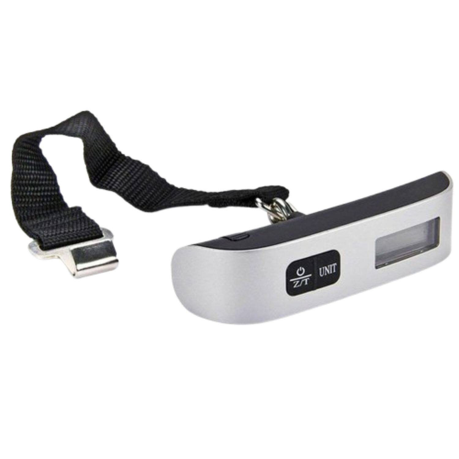 Home Collection - Portable Digital Hanging Luggage Scale – LCD Electronic Hook Weight Balance, 110 lb / 50 kg Capacity - Black