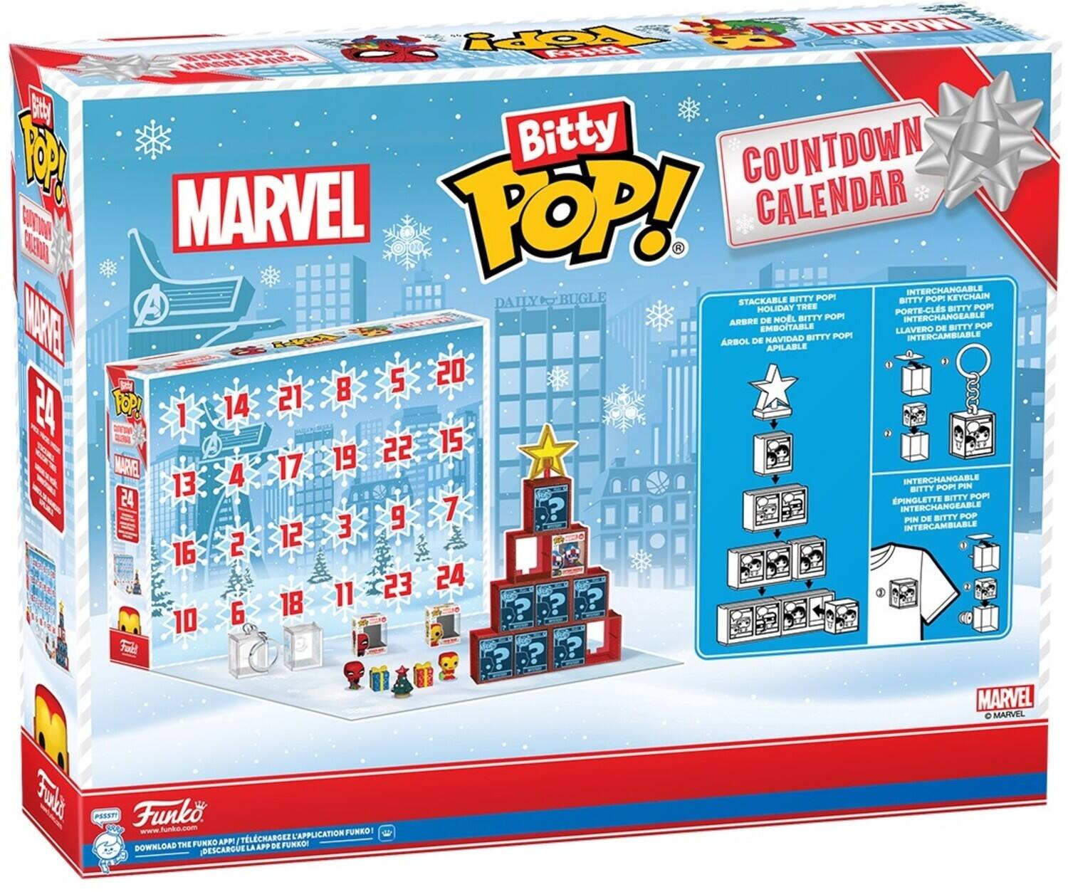 HARR I ROOPy R 1 OATAEN LHARS  EP Bitty COUNTDOWN OM MARVEL TOP! CALENDAR 0300 INTERCHANGEABLE DAILY BUGLE STACKABLE BITTY POPI SITTY POR KEYCHAIN HOLIDAY TREE PORTE-CLS BITTY POPI NOEL BITTY POPI INTERCHANGEABLE EAE ARBRE DE EMBOITABLE DE BITTY POP LLAVERO NAVIDAD SITTY POP INTERCAMBIABLE ARBOL DE APILABLE  5 20 11428520 21 8 E4 POP! 1 14 22 15 MARE 1341192215 17 19 13 4 INTERCHANGEABLE POR PIN BITTY 24 BITTY POR EPINGLETTE 7 ? INTERCHANGEABLE 9 PIN DE BITTY POP 1621397 3 INTERCAMBIABLE 2 12 16 23 24 106112324 18 11 ? ? 10 6 ? Taet ? ? ? MARVEL MARVEL ddlurt PESS Funk - Junke.om - L'APPLICATION FUNEDI FUNRO  TLCHARGEZ FUNEDI DOWNLOAD THE LAAPP DE DESCARQUE