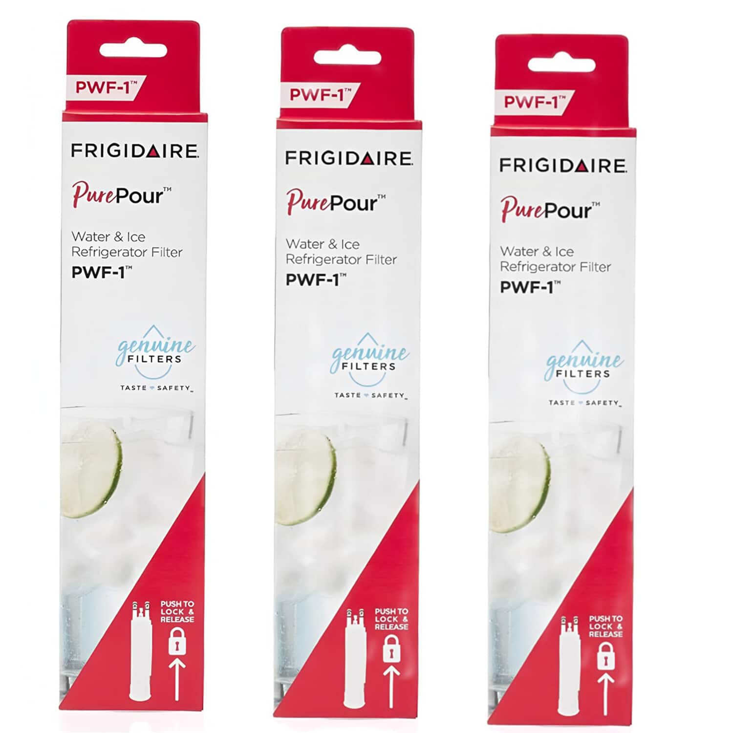 Frigidaire - PWF-1 PurePour Refrigerator Water Filter FPPWFU01 3 Pack