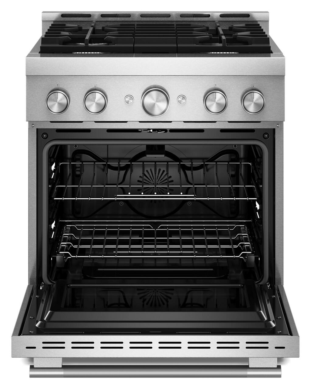 Alt View 15. KitchenAid - 4.1 Cu. Ft. Slide-In Commercial Gas True Convection Range with Self-Cleaning and No Preheat Air Fry Mode - Stainless Steel.