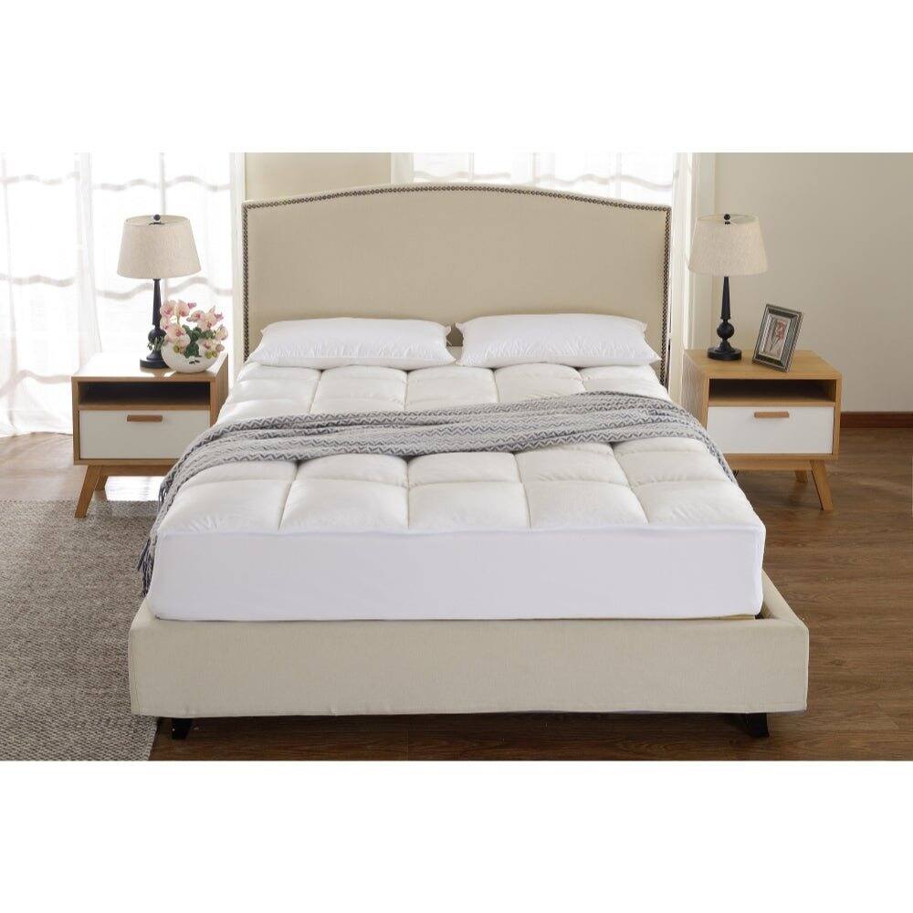 Alt View 10. Cheer Collection - Ultra Plush Mattress Topper - Deep Pocket, Cooling Cover for Luxurious Comfort - White.