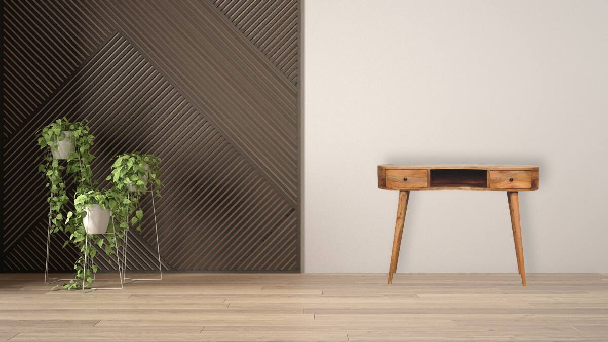 Alt View 7. Artisan Furniture - Chestnut Butterfly Dining Table - Dark Brown.