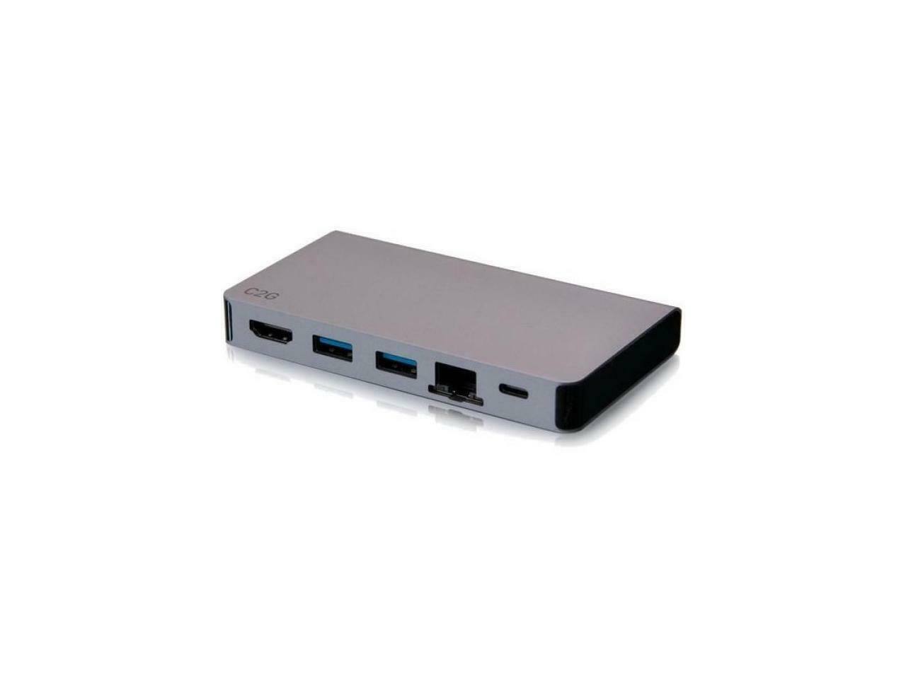 Alt View 8. Cables to Go - C2G 54457 100W Multiport USB-C Travel Dock.