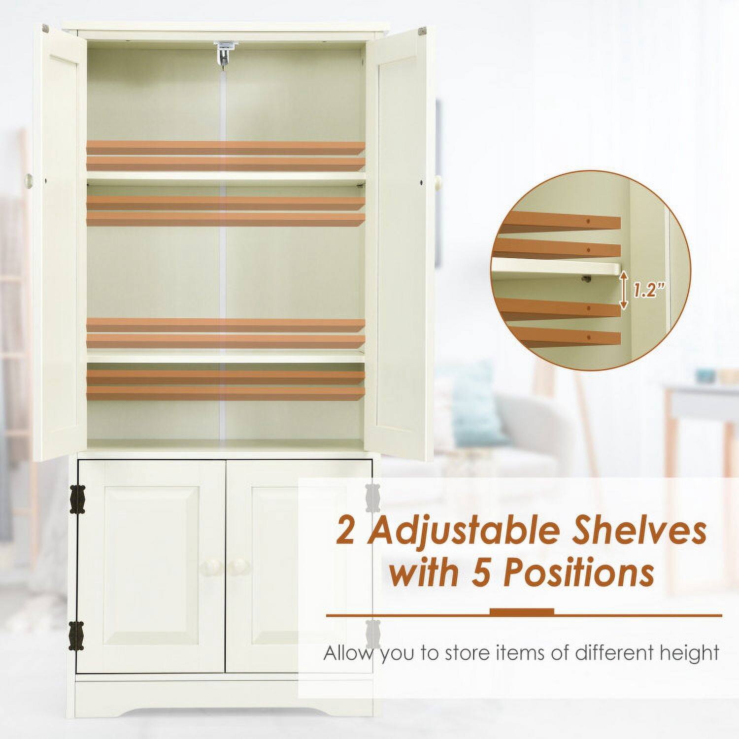 1.2" 2 Adjustable Shelves with 5 Positions Allow you to store items of different height

2 Adjustable Shelves with 5 Positions
Allow you to store items of different height