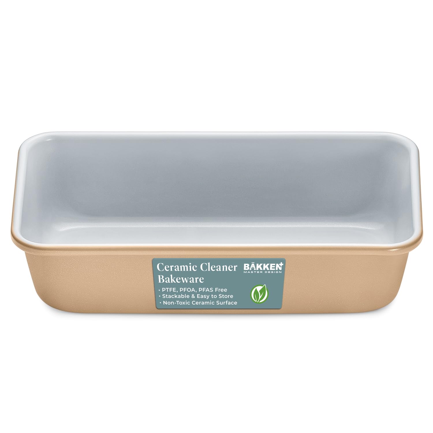 Ceramic Cleaner BAKKEN Bakeware PTFE, PFOA, PFAS Free Stackable & Easy to Store Non-Toxic Ceramic Surface