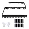 VEVOR - Galvanized Steel Landscape Edging, 24-Pack 40 x 6 Inch Metal Edging for Landscaping with 26 Mounting Clips - Black