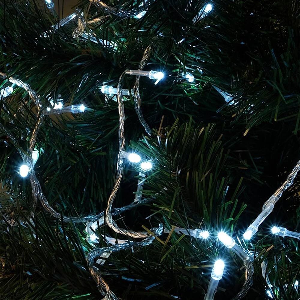 Alt View 1. Schertz - 8 Lighting Modes Plug in Waterproof Extra Long Fairy Lights - White.