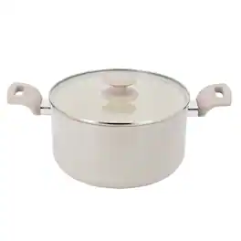 Oster - Sutterville Choice 6 Quart Ceramic Nonstick Aluminum Dutch Oven with Lid - Beige