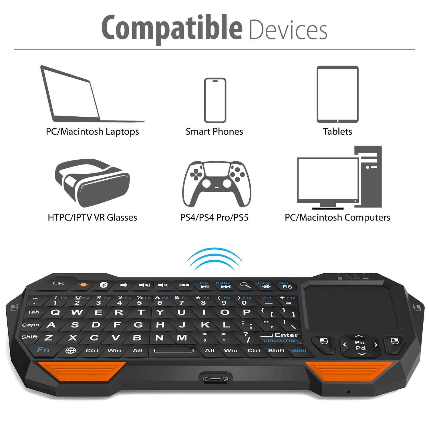 Compatible Devices
PC/Macintosh Laptops
Smart Phones
Tablets
HTPC/IPTV VR Glasses
PS4/PS4 Pro/PS5
PC/Macintosh Computers