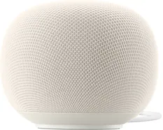 Front. Google - Home Speaker - Smart Speaker with Gemini For Home Voice Assistant and 360-Degree Sound - Porcelain.