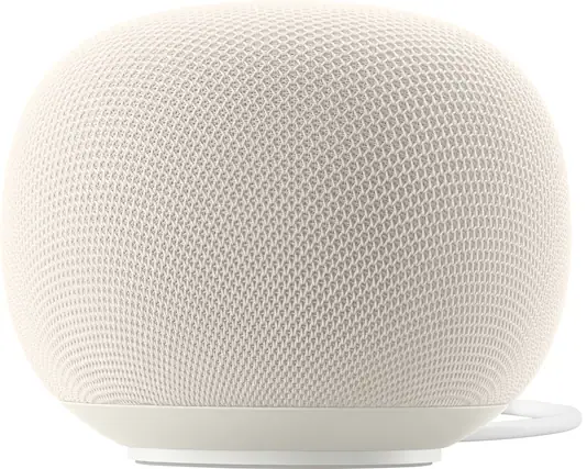 Front. Google - Home Speaker (Coming Spring 2026) - Smart Speaker with Gemini For Home Voice Assistant and 360-Degree Sound - Porcelain.