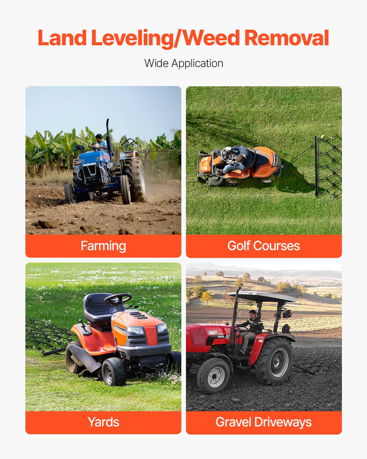 Land Leveling/Weed Removal Wide Application

Farming
Golf Courses
Yards
Gravel Driveways