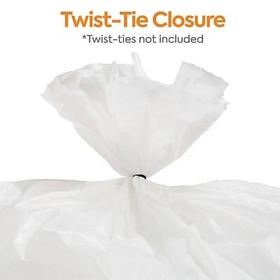 Twist-Tie Closure  
*Twist-ties not included