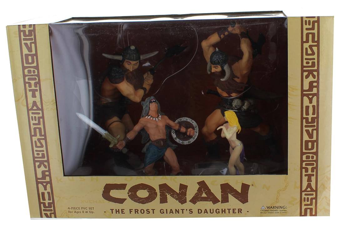 V CONAN EOHAN N Z CDwCUvUat 4-PIECE PVC SET WARNING: THE FROST GIANT'S DAUGHTER CHOKING HAZARD For Ages 8 & Up.