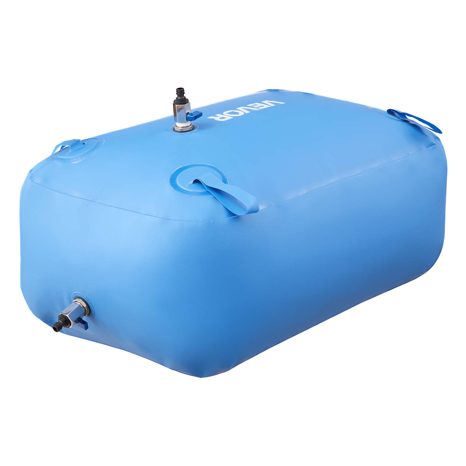 Alt View 5. VEVOR - Water Storage Bladder, 35 Gallon Large Capacity TPU Soft Water Bag, Portable & Collapsible Water Storage Containers - Blue.