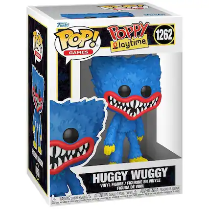 Funko POP! GAMES
1262
HUGGY WUGGY VINYLE FIGURE / FIGURINE EN VINYLE / FIGURA DE VINIL
ADVERTENCIA: PELIGRO DE ASFIXIA, ATTENTION: DANGER D'ÉTOUFFEMENT, WARNING: CHOKING HAZARD
No suitable for children under 36 months.