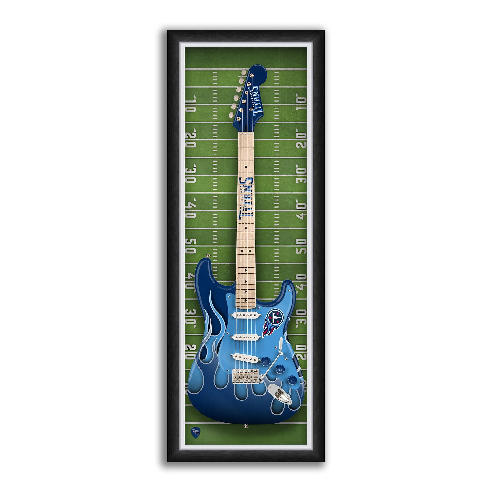 Tennessee Titans 14" x 37" Framed Electric Guitar Print