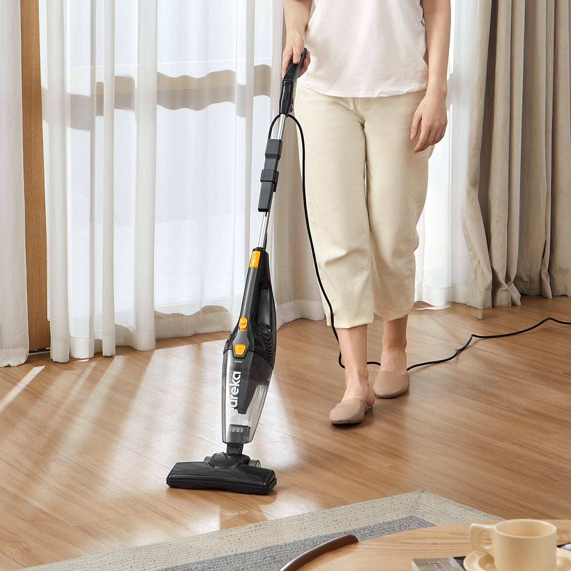 Left. Fabibe - Blaze Stick Vacuum Cleaner Suction 3-in-1 Small Handheld Vac With Filter For Hard Floor Lightweight Upright Home Pet - Blue 3-in-1 Handheld Vac NES312.