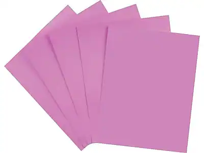 Front. Staples - Brights Multipurpose Paper, 24 lbs., 8.5" x 11", Purple, 500/Ream - Pink.